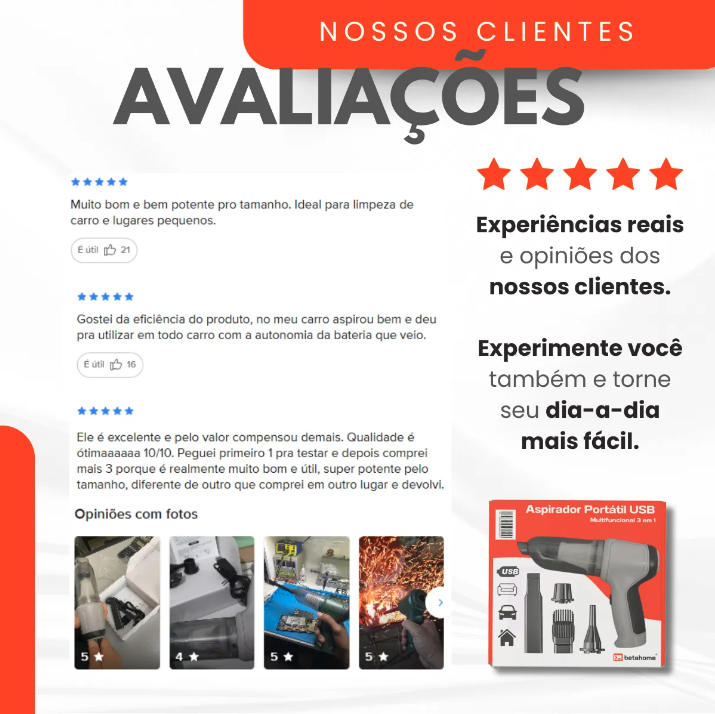 Avaliações de Clientes